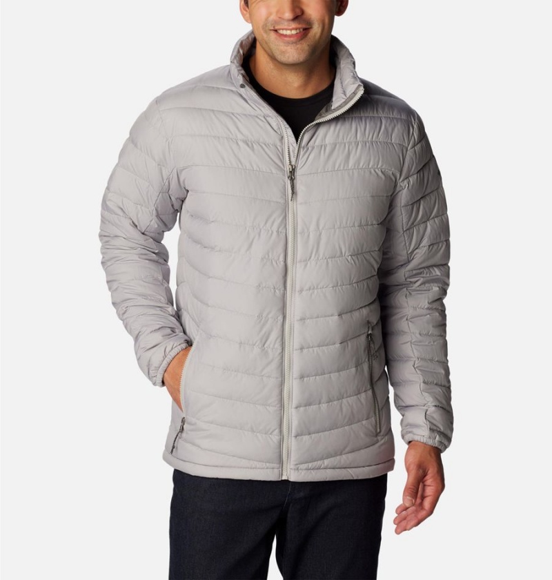 Grey Men\'s Columbia Slope Edge Insulated Puffer Jacket | OFTGX-1703