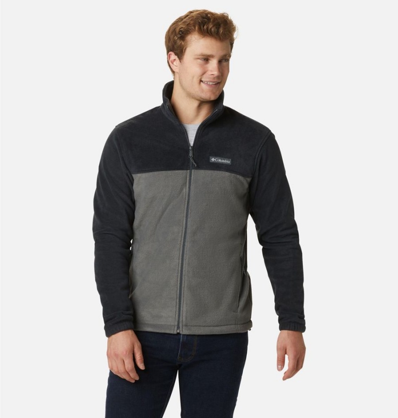 Grey Men\'s Columbia Steens Mountain 2.0 Full Zip Fleece Jacket | GNCBF-9273