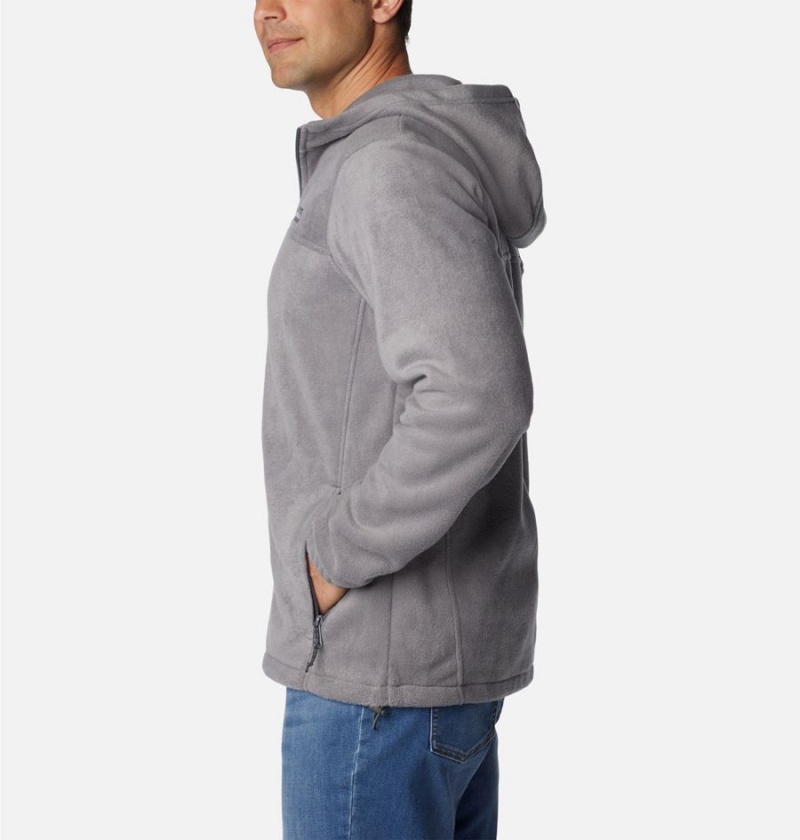 Grey Men's Columbia Steens Mountain Full Zip Hoodie Fleece Jacket | GRMEQ-3204