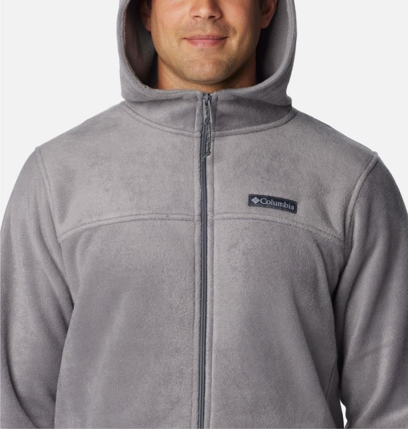 Grey Men's Columbia Steens Mountain Full Zip Hoodie Fleece Jacket | GRMEQ-3204