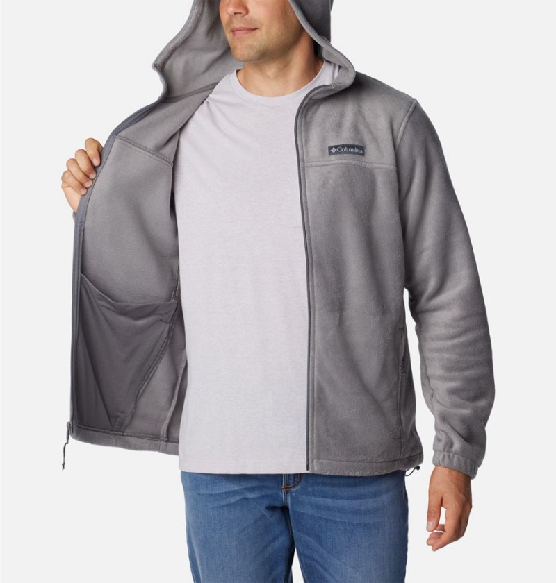 Grey Men's Columbia Steens Mountain Full Zip Hoodie Fleece Jacket | GRMEQ-3204