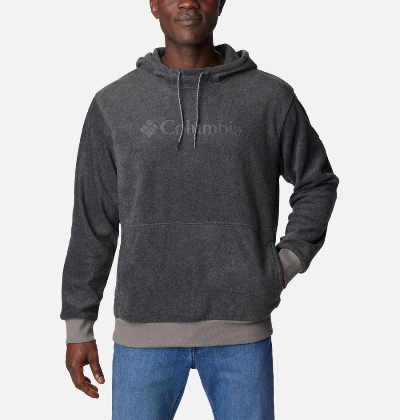 Grey Men\'s Columbia Steens Mountain Hoodie | PXNYK-0641