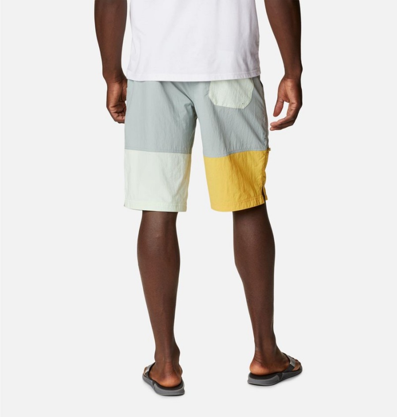 Grey Men's Columbia Summerdry Belted Shorts | LVENI-1473