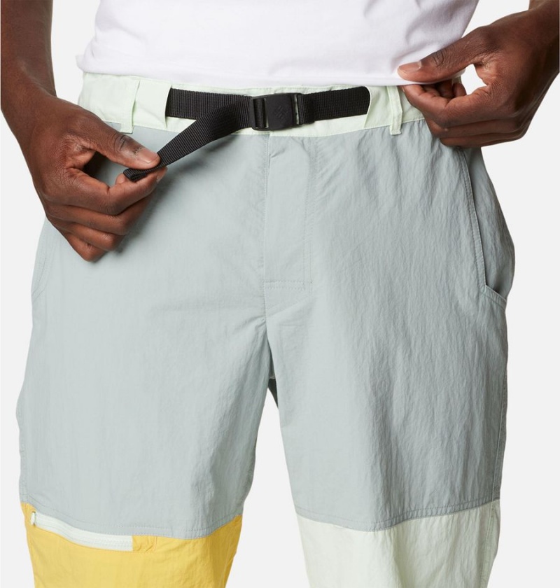 Grey Men's Columbia Summerdry Belted Shorts | LVENI-1473