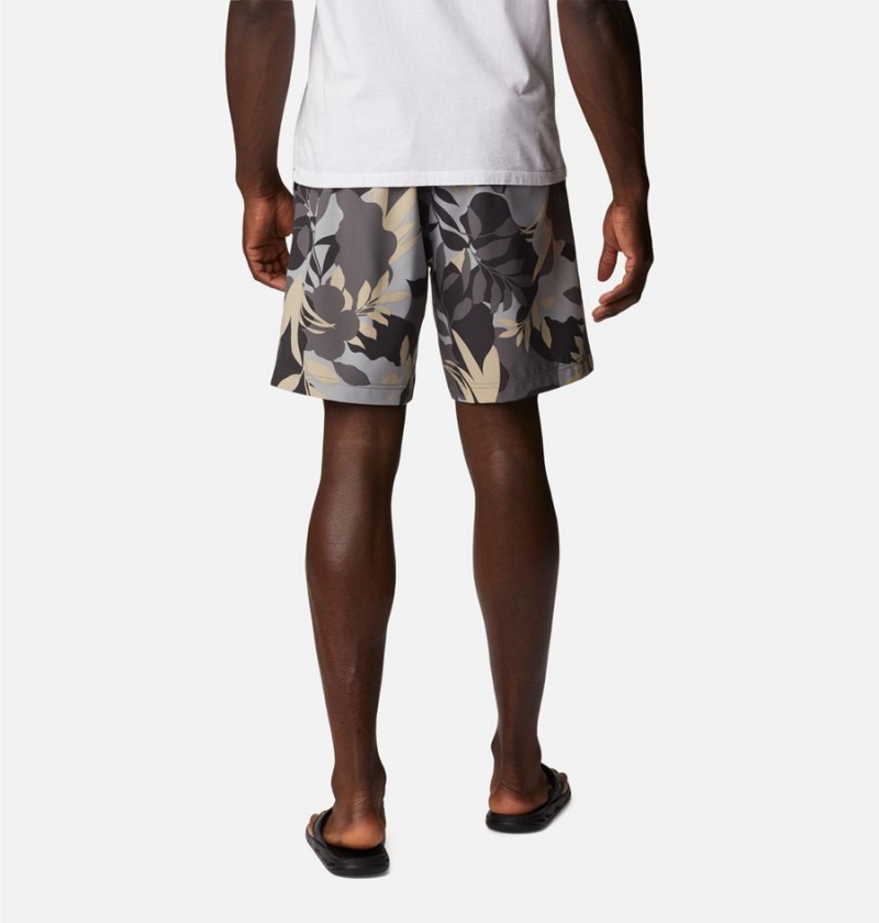 Grey Men's Columbia Summertide Stretch Printed Shorts | SXJHD-0549