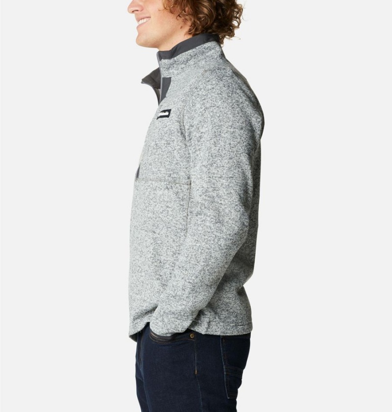 Grey Men's Columbia Sweater Weather Fleece Half Zip Pullover | CIREJ-7896