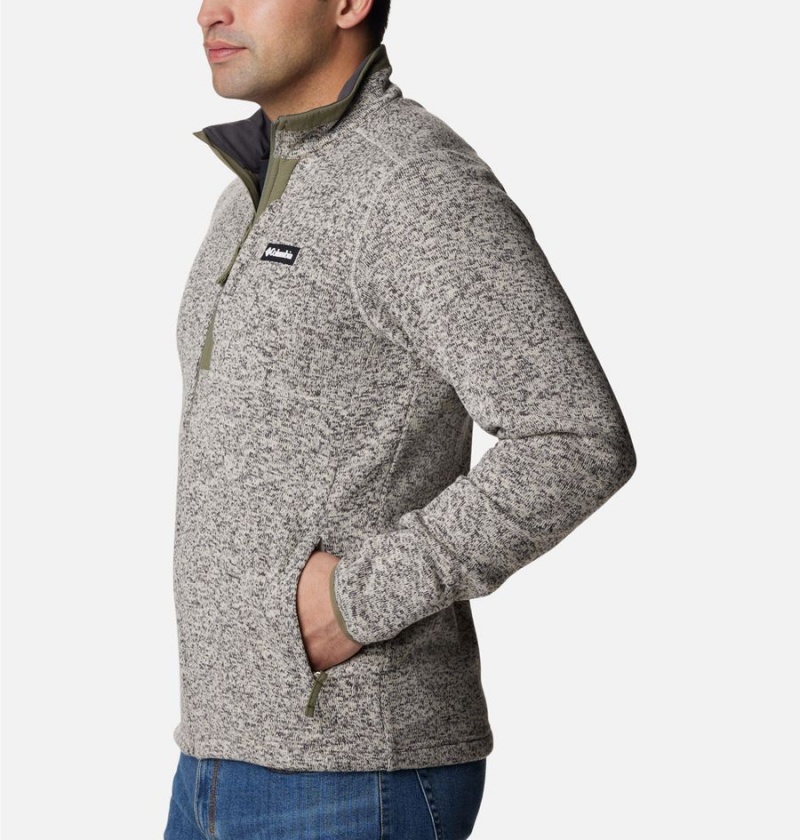 Grey Men's Columbia Sweater Weather Full Zip Fleece Jacket | QFOZK-8639