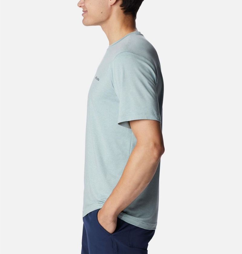 Grey Men's Columbia Tech Trail Graphic T-Shirt | WRBAJ-6938