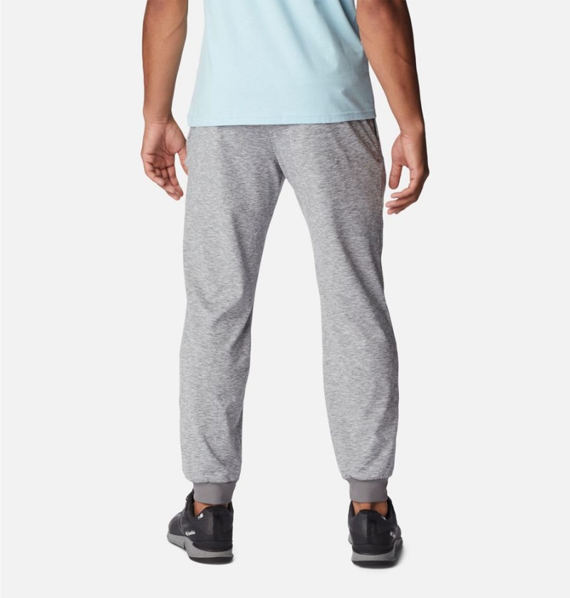 Grey Men's Columbia Tech Trail Knit Joggers Pants | KTPLD-3902