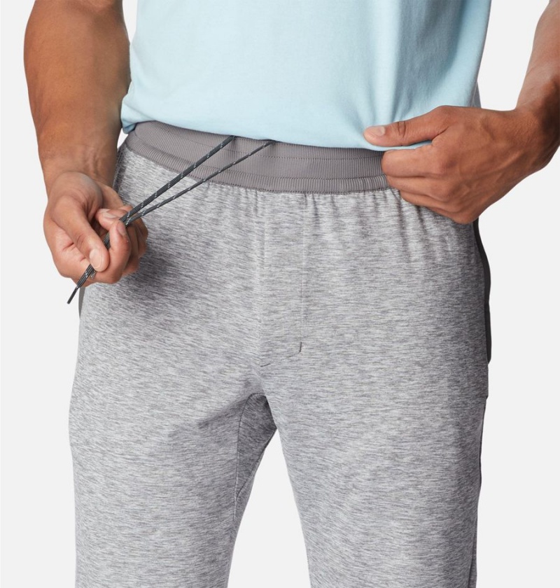 Grey Men's Columbia Tech Trail Knit Joggers Pants | KTPLD-3902