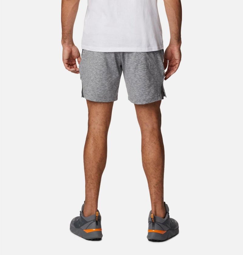 Grey Men's Columbia Tech Trail Knit Shorts | KLNTF-7360