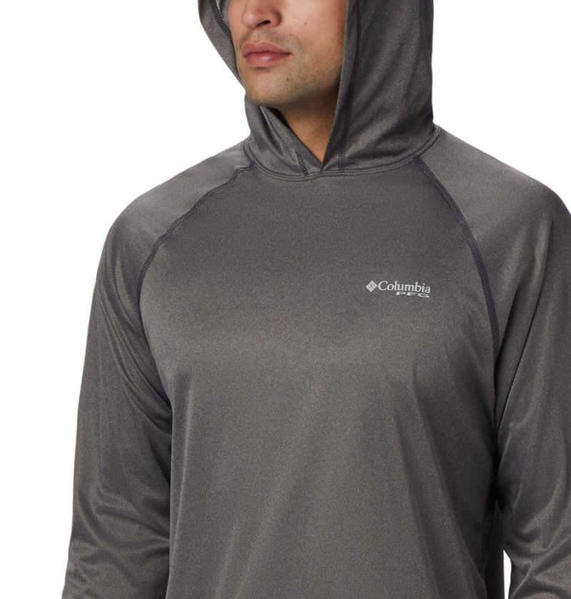 Grey Men's Columbia Terminal Tackle Heather Hoodie | OUBPN-7528