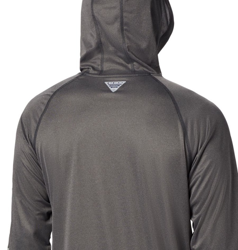 Grey Men's Columbia Terminal Tackle Heather Hoodie | OUBPN-7528