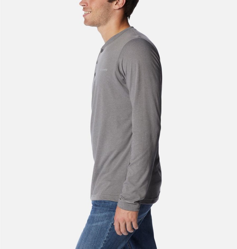 Grey Men's Columbia Thistletown Hills Henley T-Shirt | HCFLG-9460