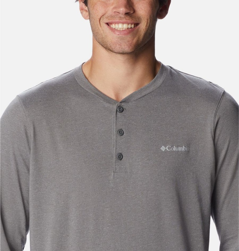 Grey Men's Columbia Thistletown Hills Henley T-Shirt | HCFLG-9460