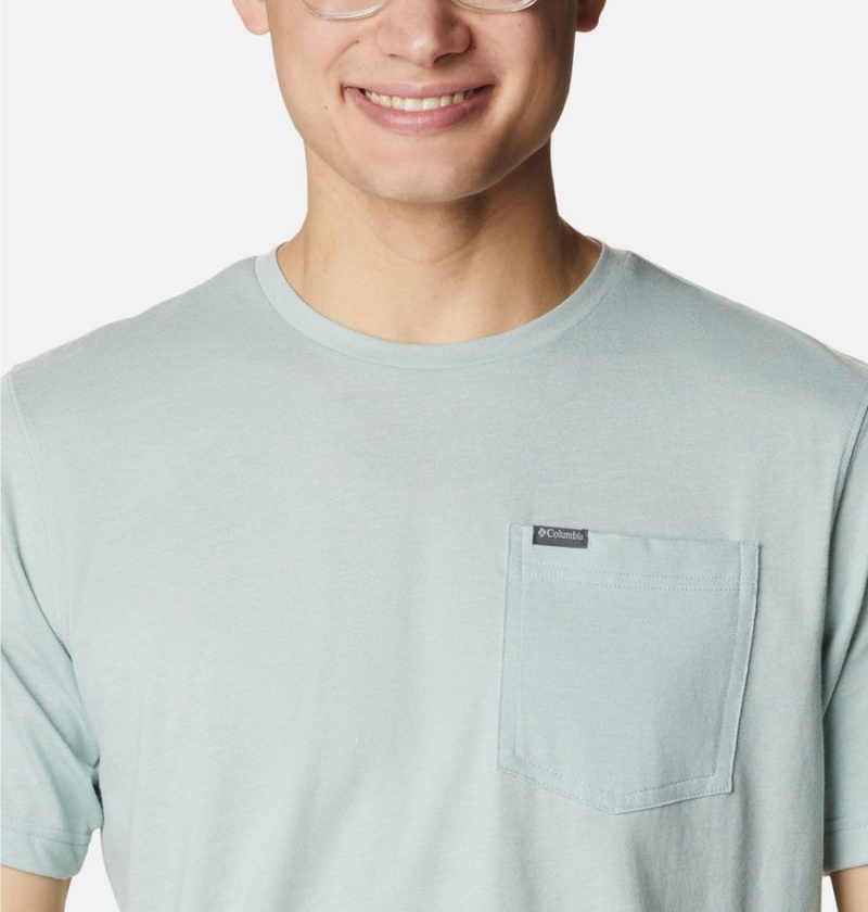 Grey Men's Columbia Thistletown Hills Pocket T-Shirt | TSJRW-4938