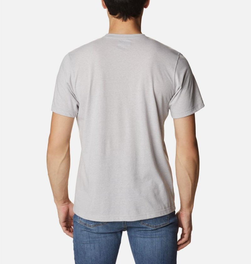 Grey Men's Columbia Thistletown Hills Pocket T-Shirt | QSBDZ-7342