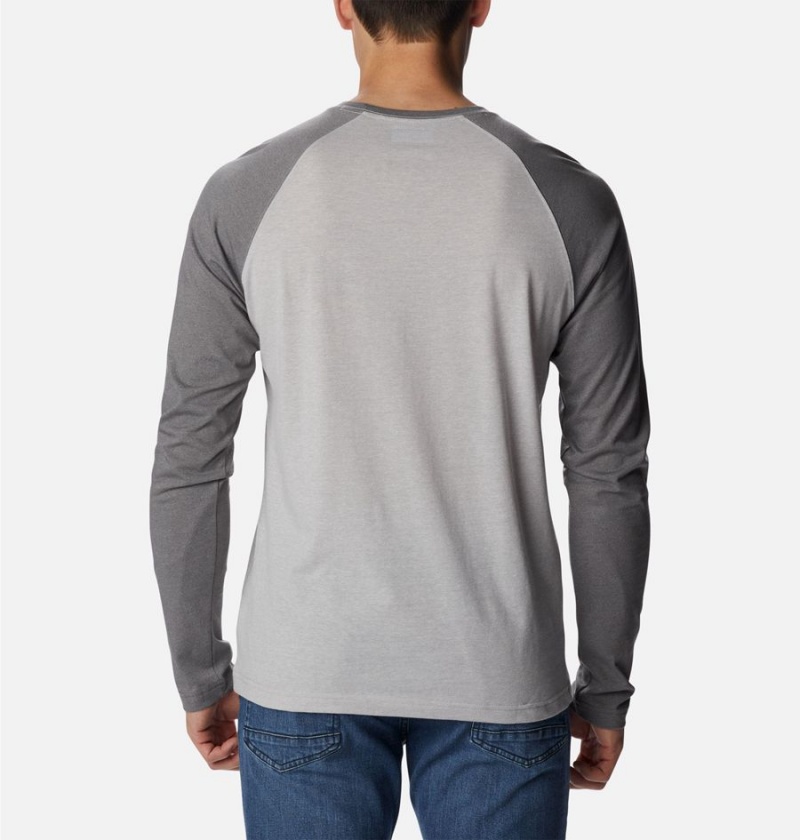 Grey Men's Columbia Thistletown Hills Raglan T-Shirt | UJOGZ-5824