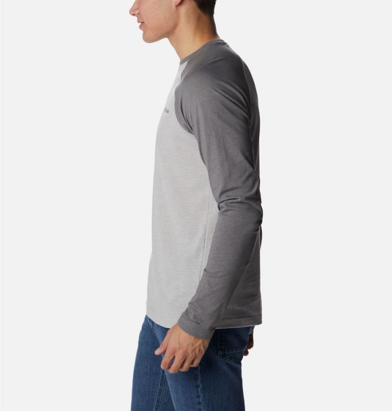 Grey Men's Columbia Thistletown Hills Raglan T-Shirt | UJOGZ-5824