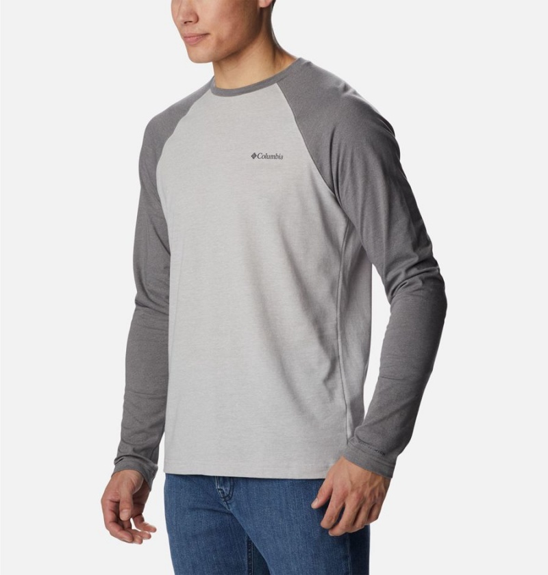 Grey Men's Columbia Thistletown Hills Raglan T-Shirt | UJOGZ-5824