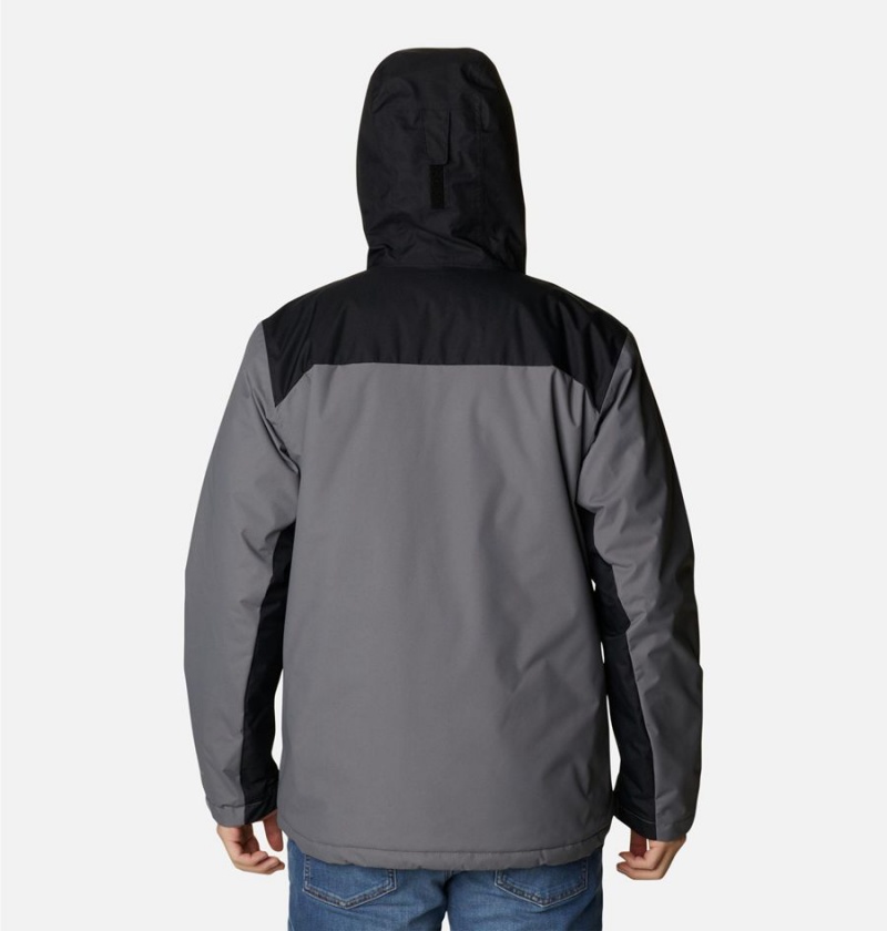 Grey Men's Columbia Tipton Peak II Insulated Rain Jacket | SBKXD-4527