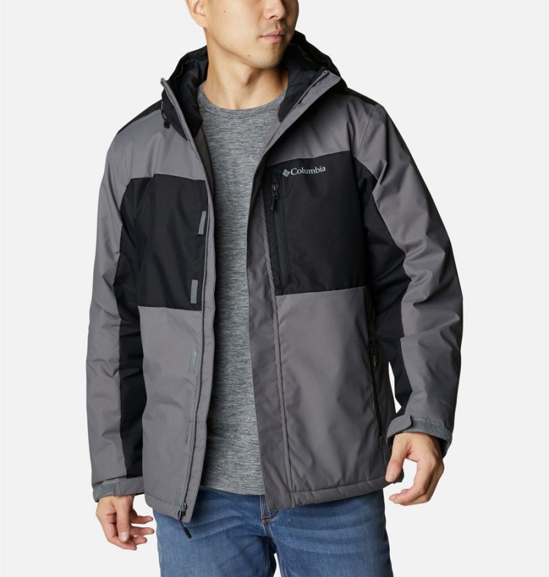 Grey Men's Columbia Tipton Peak II Insulated Rain Jacket | SBKXD-4527