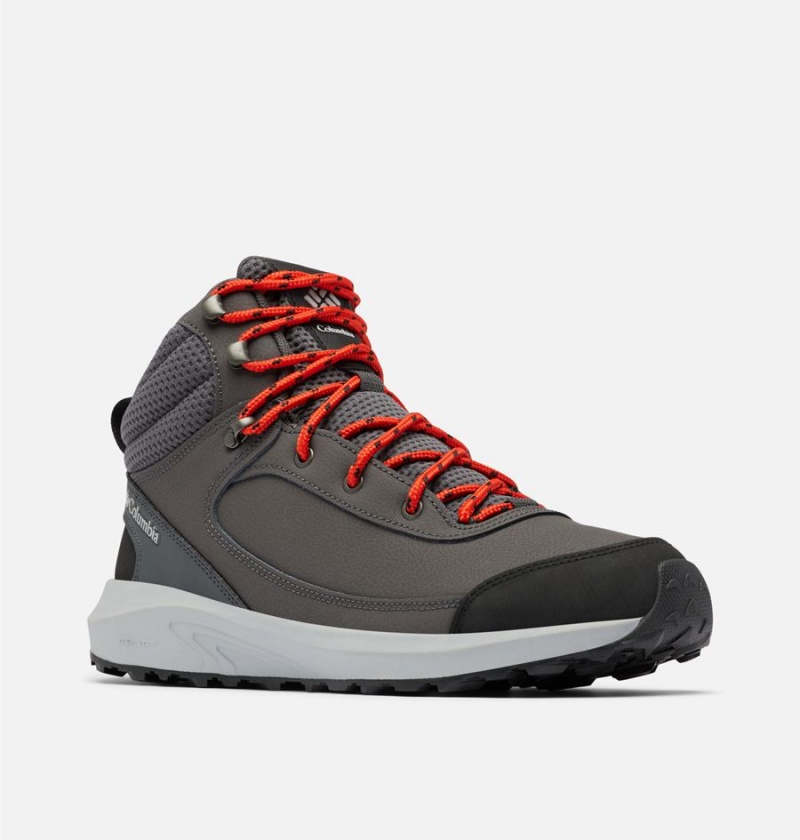 Grey Men's Columbia Trailstorm Peak Mid Hiking Shoes | HKCPS-5821