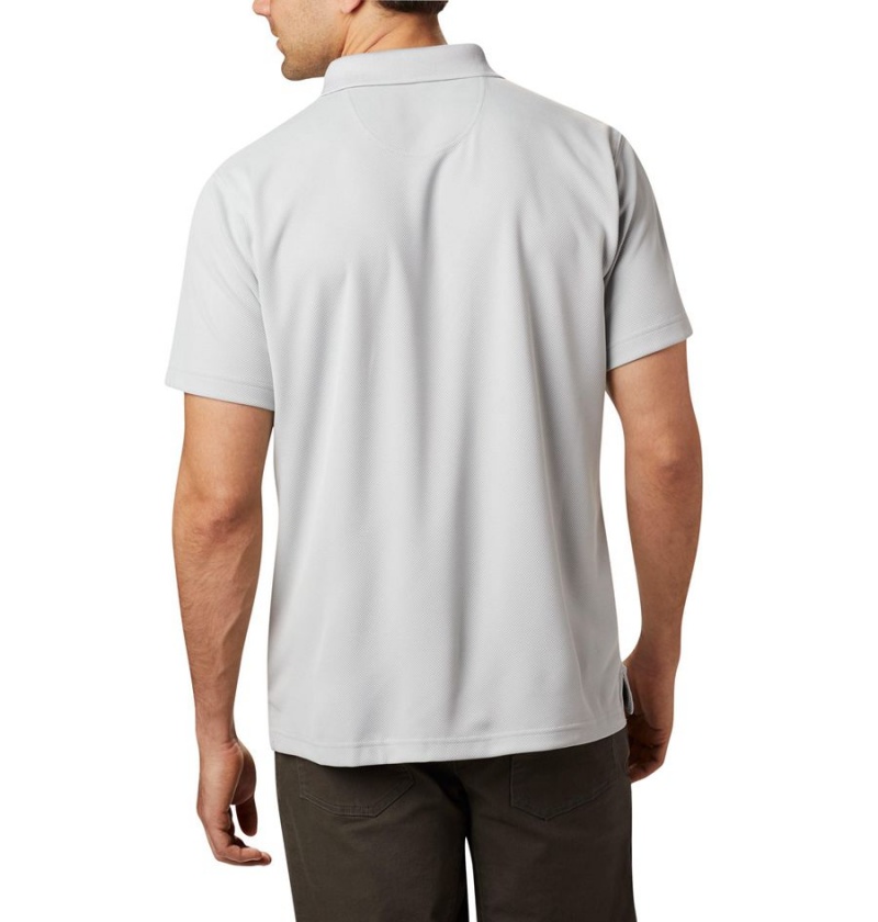 Grey Men's Columbia Utilizer Polo Shirt | GEUTP-9253