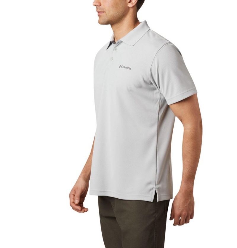 Grey Men's Columbia Utilizer Polo Shirt | GEUTP-9253