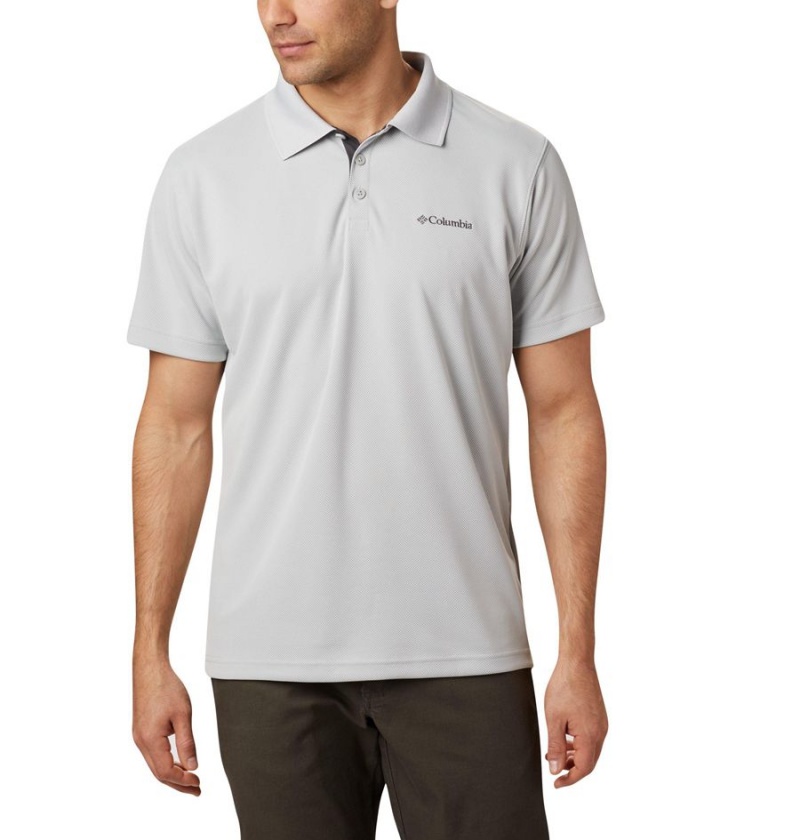 Grey Men\'s Columbia Utilizer Polo Shirt | GEUTP-9253