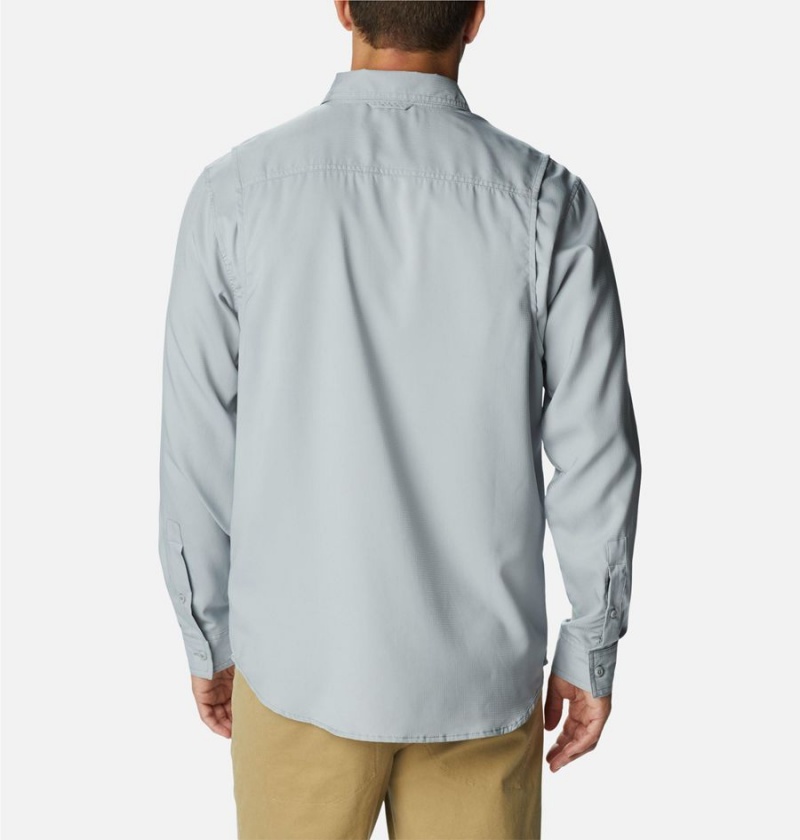 Grey Men's Columbia Utilizer Woven Long Sleeve Shirt | HRXYE-1486