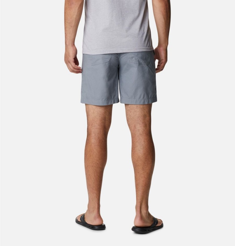 Grey Men's Columbia Washed Out Cargo Shorts | TLADX-0912