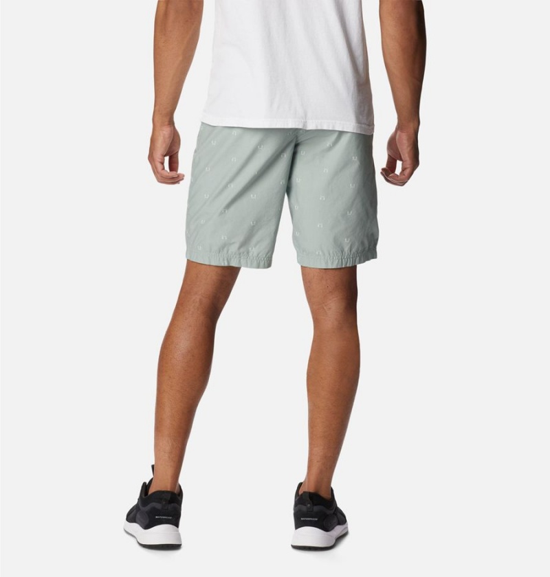 Grey Men's Columbia Washed Out Printed Shorts | SFJXV-6013