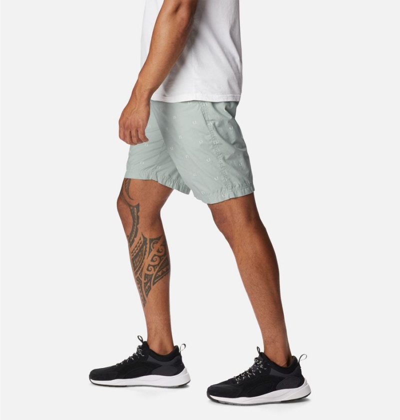 Grey Men's Columbia Washed Out Printed Shorts | SFJXV-6013