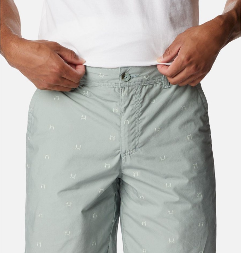 Grey Men's Columbia Washed Out Printed Shorts | SFJXV-6013