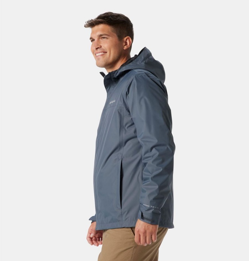 Grey Men's Columbia Watertight II Rain Jacket | IPDEC-3476