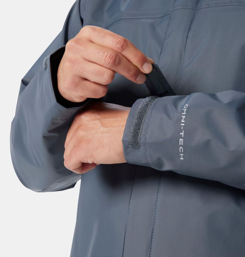 Grey Men's Columbia Watertight II Rain Jacket | IPDEC-3476