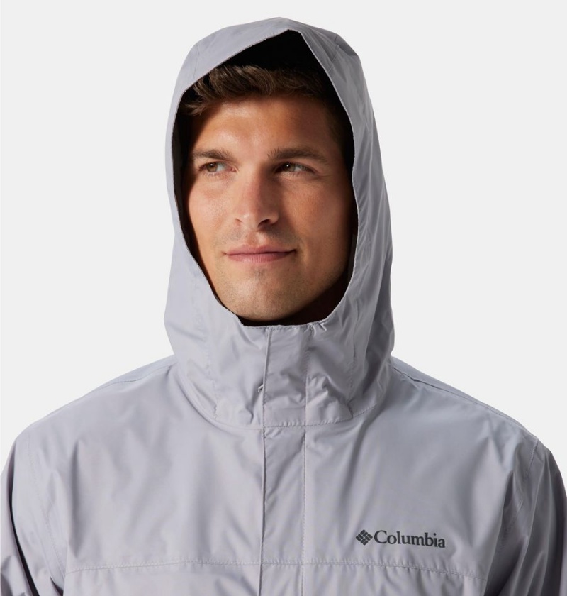 Grey Men's Columbia Watertight II Rain Jacket | JHLZC-8062