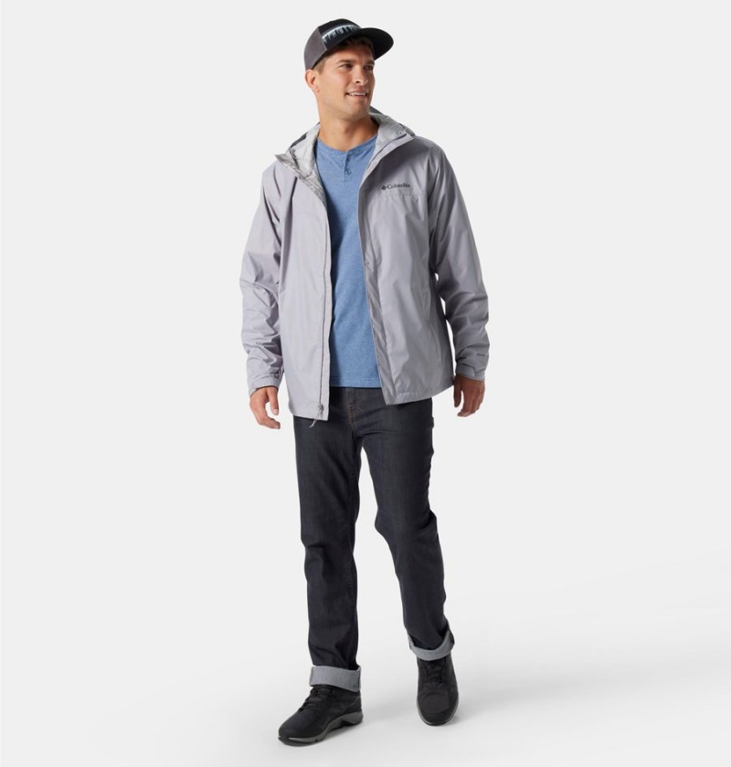 Grey Men's Columbia Watertight II Rain Jacket | JHLZC-8062