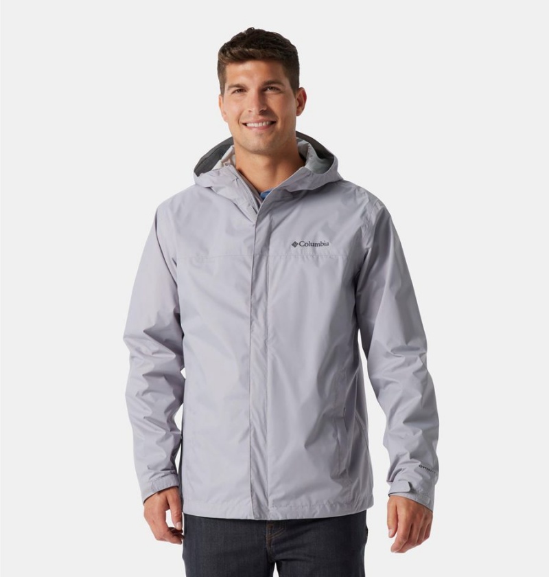 Grey Men\'s Columbia Watertight II Rain Jacket | JHLZC-8062