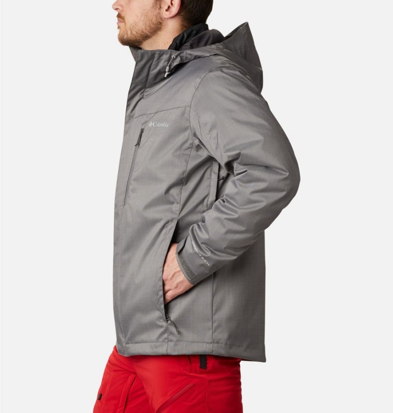 Grey Men's Columbia Whirlibird IV Interchange Ski Jacket | ZWATY-6785