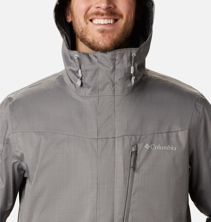 Grey Men's Columbia Whirlibird IV Interchange Ski Jacket | ZWATY-6785