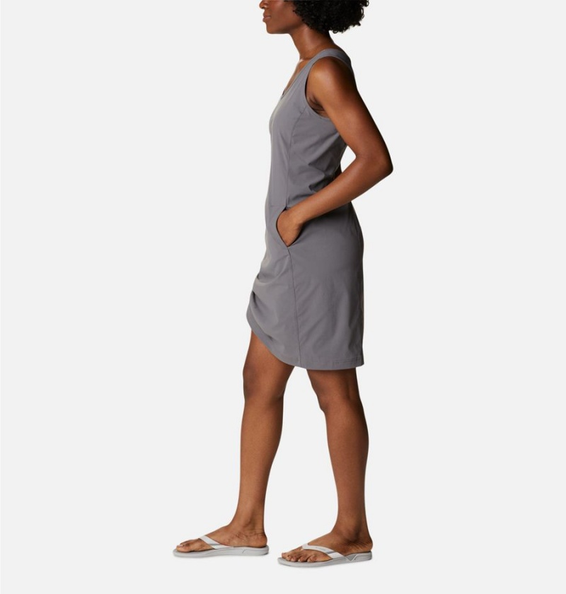 Grey Women's Columbia Anytime Casual III Dress | WDTRU-1974