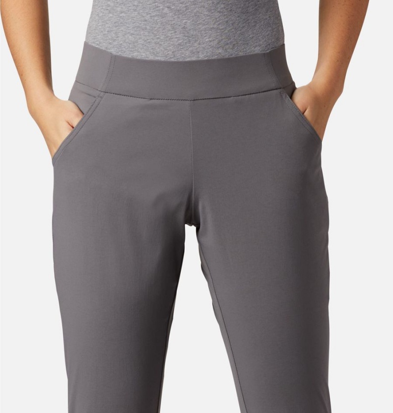 Grey Women's Columbia Anytime Casual Pull On Pants | CXAEZ-9201