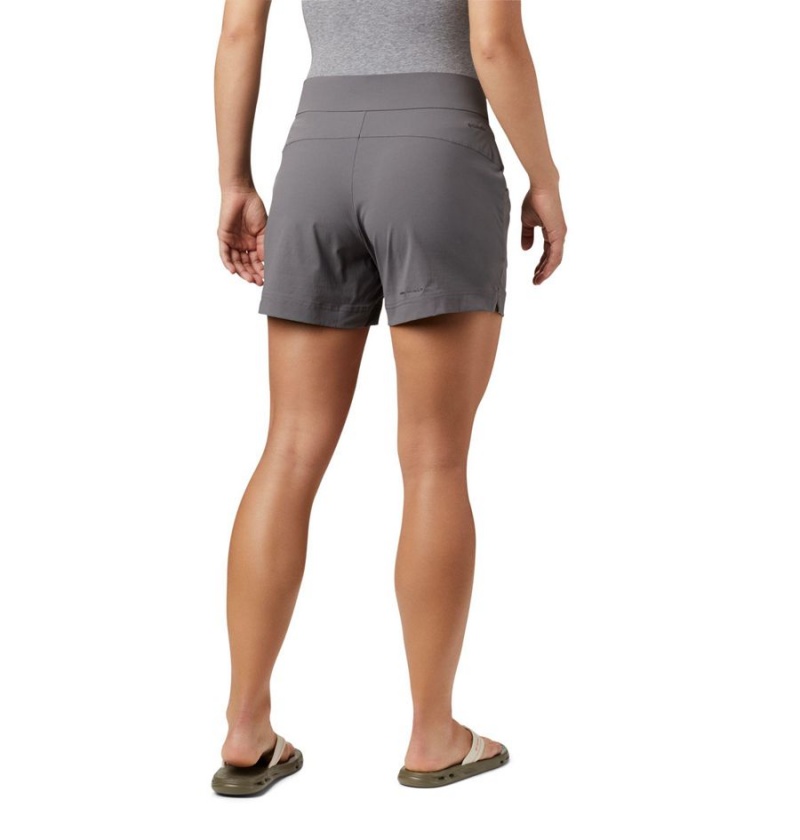 Grey Women's Columbia Anytime Casual Shorts | YFBVC-8234