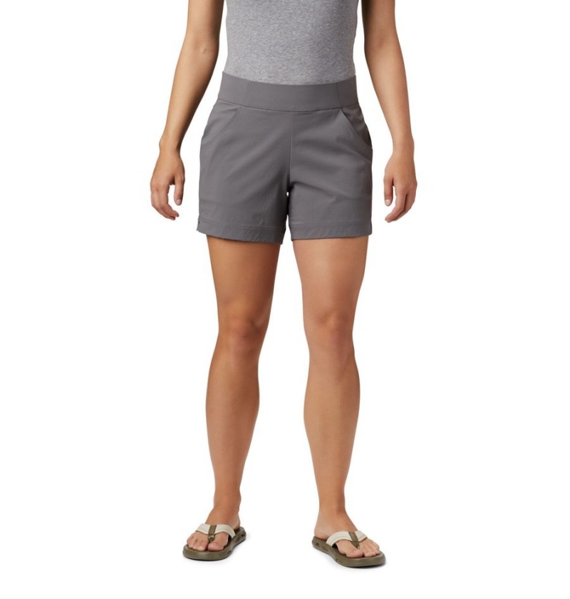 Grey Women\'s Columbia Anytime Casual Shorts | YFBVC-8234