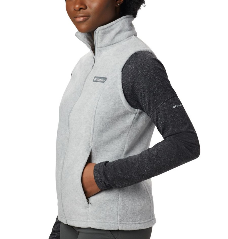 Grey Women's Columbia Benton Springs Fleece Vest | QCFHB-6452