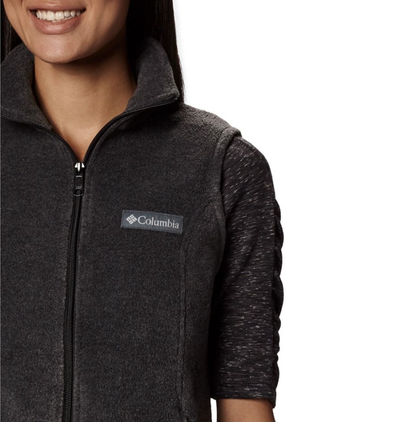 Grey Women's Columbia Benton Springs Fleece Vest | MRNGI-6147