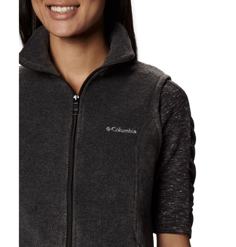 Grey Women's Columbia Benton Springs Fleece Vest | MRNGI-6147