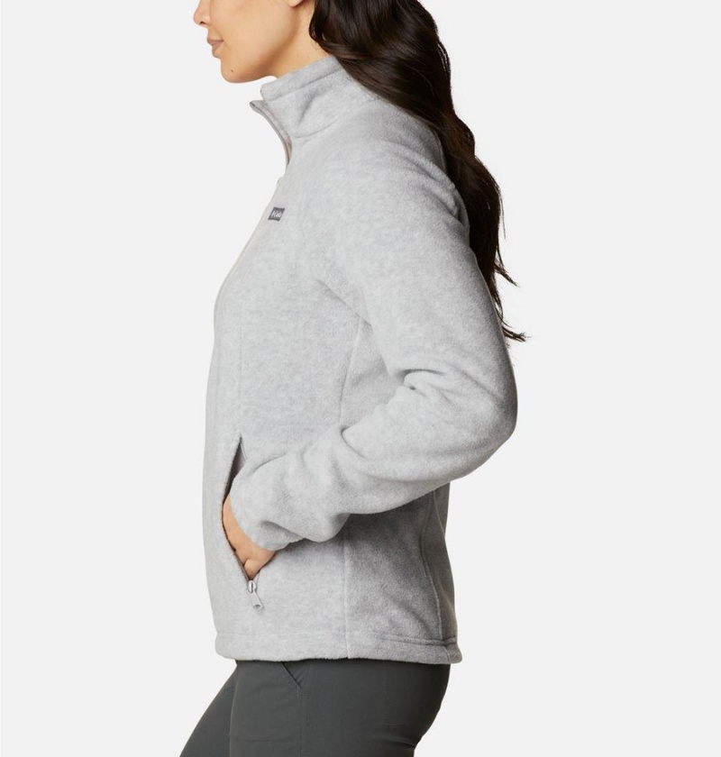 Grey Women's Columbia Benton Springs Full Zip Fleece Jacket | HTUZK-7082